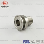 Sanitary SS Tube To Pipe Adapter Ferrule Fitting