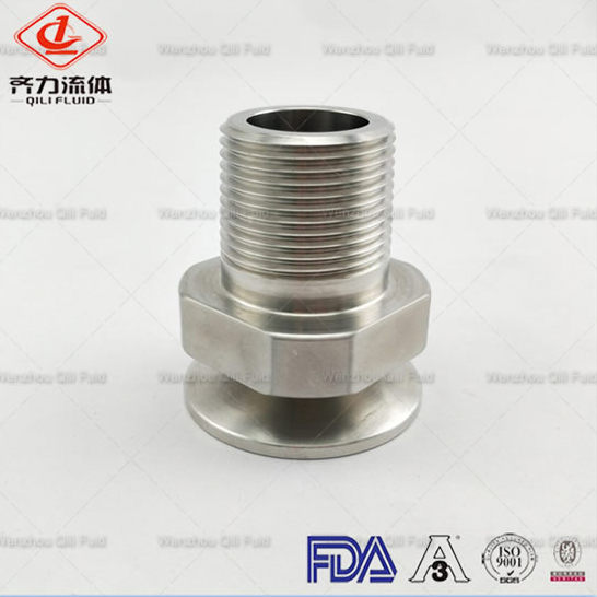 Sanitary SS Tube To Pipe Adapter Ferrule Fitting