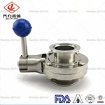 Sanitary Stainless Steel Butterfly Valve with Kf End