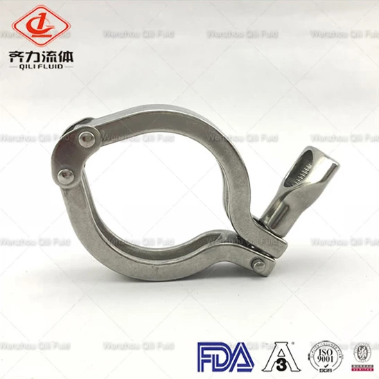 Sanitary Stainless Steel Double Pin Heavy Type Clamp