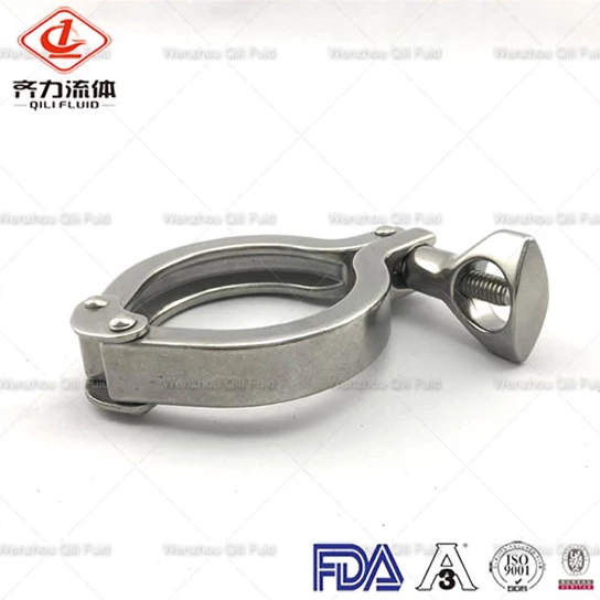 Sanitary Stainless Steel Double Pin Heavy Type Clamp