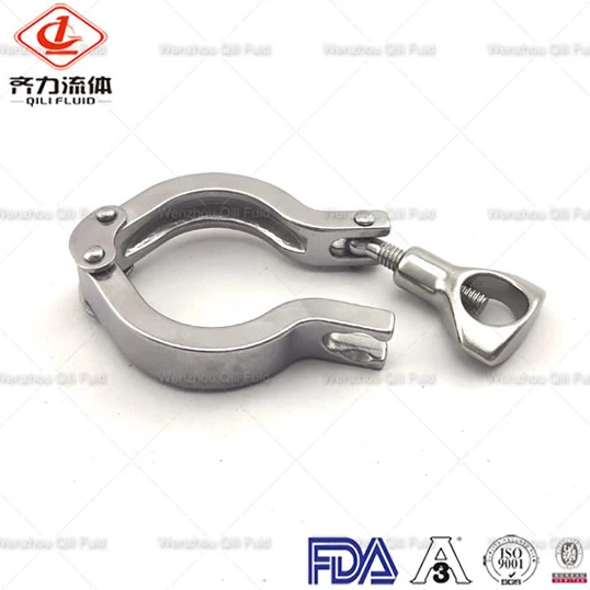 Sanitary Stainless Steel Double Pin Heavy Type Clamp
