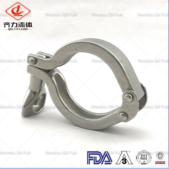 Sanitary Stainless Steel Double Pin Heavy Type Clamp