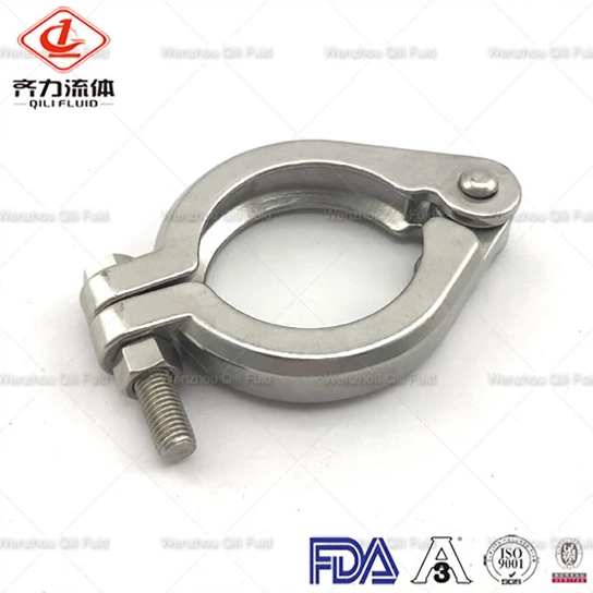 Sanitary Stainless Steel Heavy Pressure Bolt Clamp