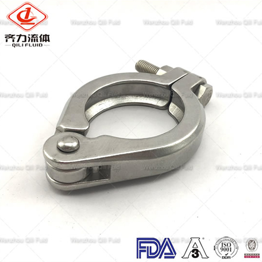 Sanitary Stainless Steel Heavy Pressure Bolt Clamp