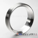 Sanitary Stainless Steel Short Threaded Bevel Seat Weld Ferrule 15TRF