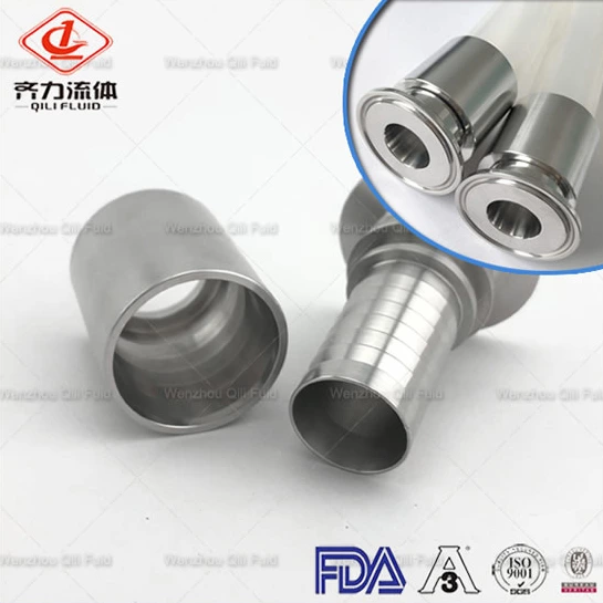 Sanitary Stainless Steel Tri Clamp Hydraulic Sanitary Hose Connector Fitting