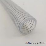 FDA Grade Clear Wire Reinforced Silicone Hose for Food Grade Delivery