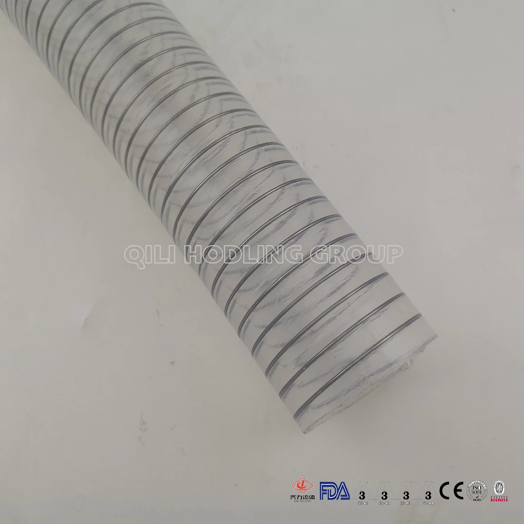 FDA Grade Clear Wire Reinforced Silicone Hose for Food Grade Delivery