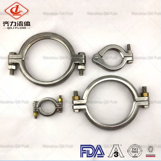 Stainless Steel Pipe Fittings Sanitary Tube Clamp