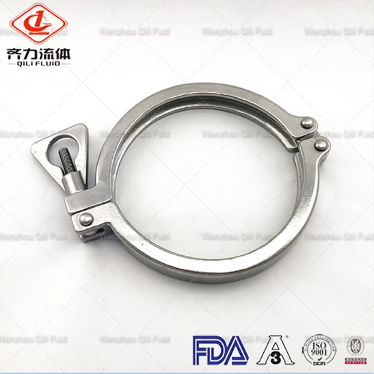 Stainless Steel Sanitary Double Hinge Tri Clamp