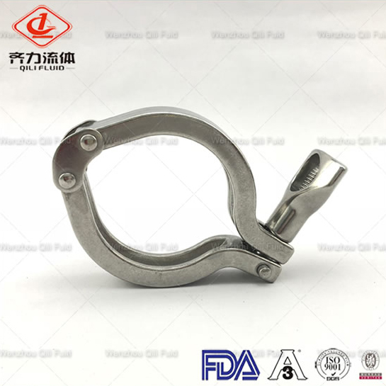 Stainless Steel Sanitary Double Hinge Tri Clamp