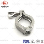 Stainless Steel Sanitary Double Hinge Tri Clamp