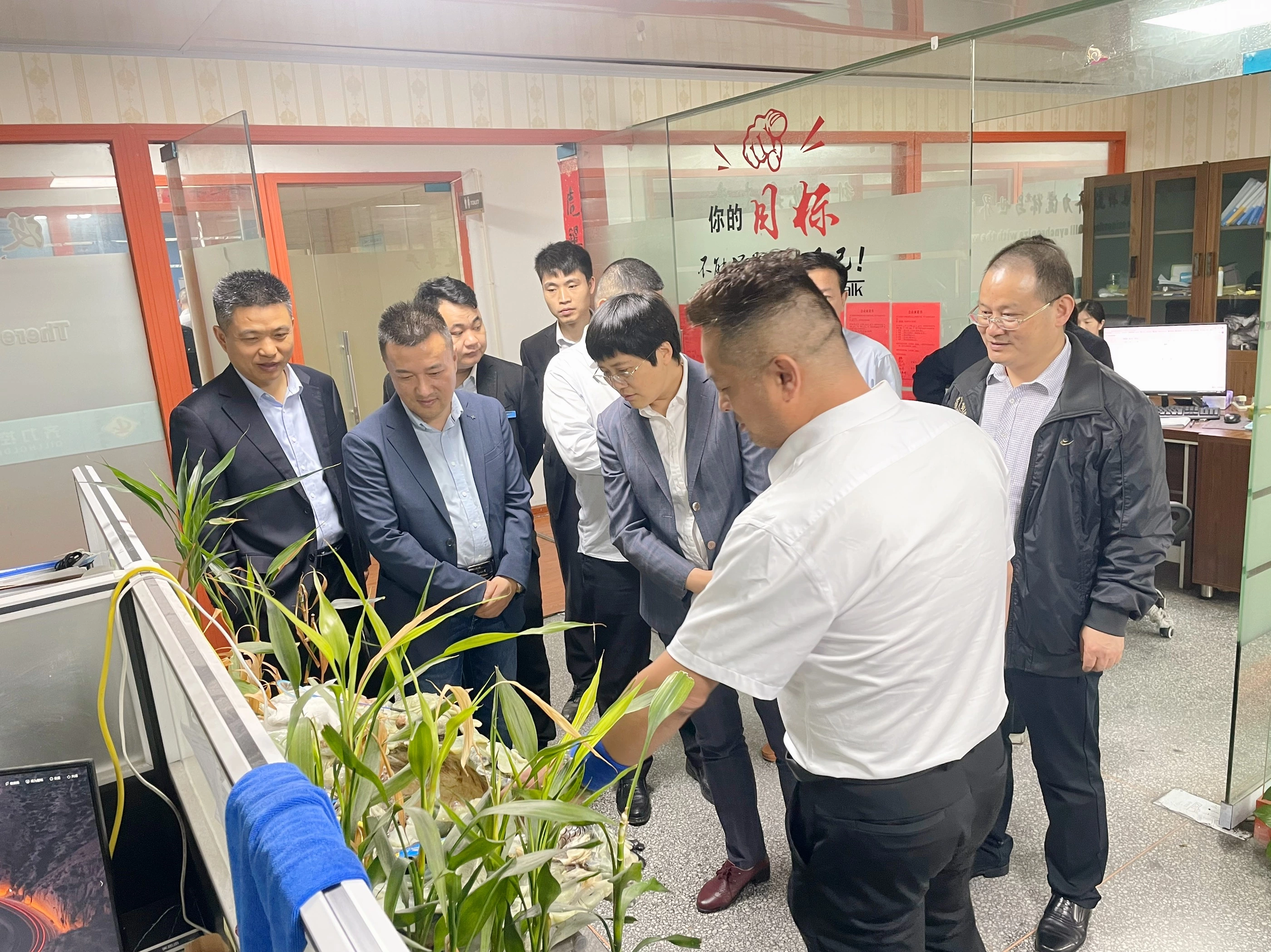 The head of Huaining County, Anhui Province--Chen Hong and other leaders visited the Wenzhou headquarters of Qili Group