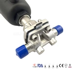 hygienic stainless steel diaphragm with pneumatic actuator