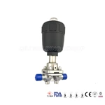 pneumatically operated sanitary diaphragm valves