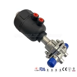 clamp end diaphragm valves with pneumatic actuator