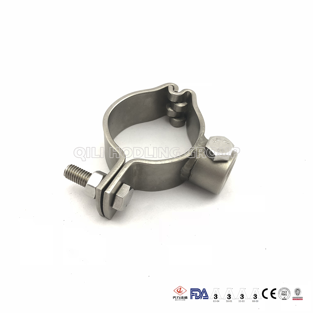 304 316L Sanitary Stainless Steel Pipe Holder Customized