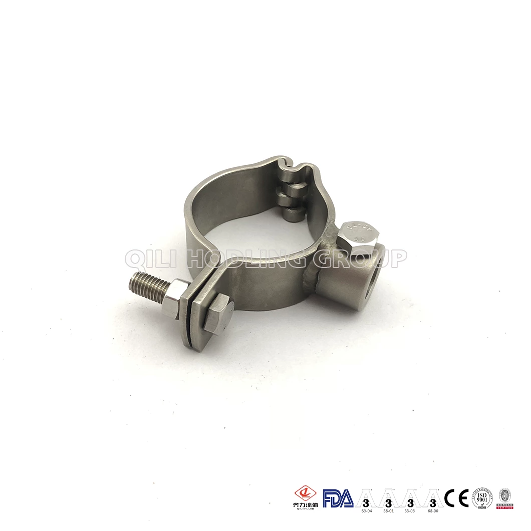304 316L Sanitary Stainless Steel Pipe Holder Customized