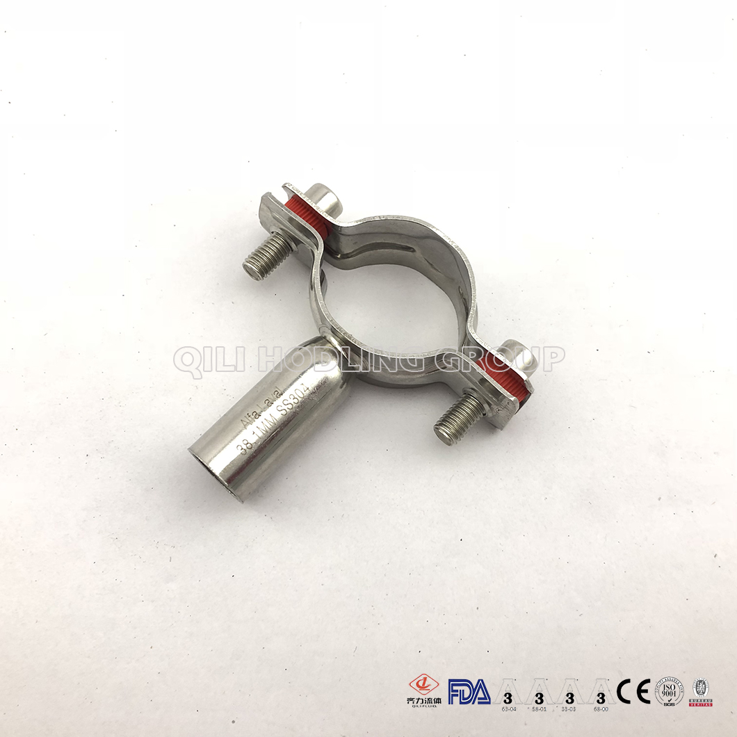 304 316L Sanitary Stainless Steel Pipe Holder with Tube