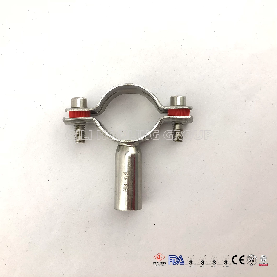 304 316L Sanitary Stainless Steel Pipe Holder with Tube