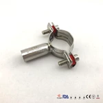 304 316L Sanitary Stainless Steel Pipe Holder with Tube