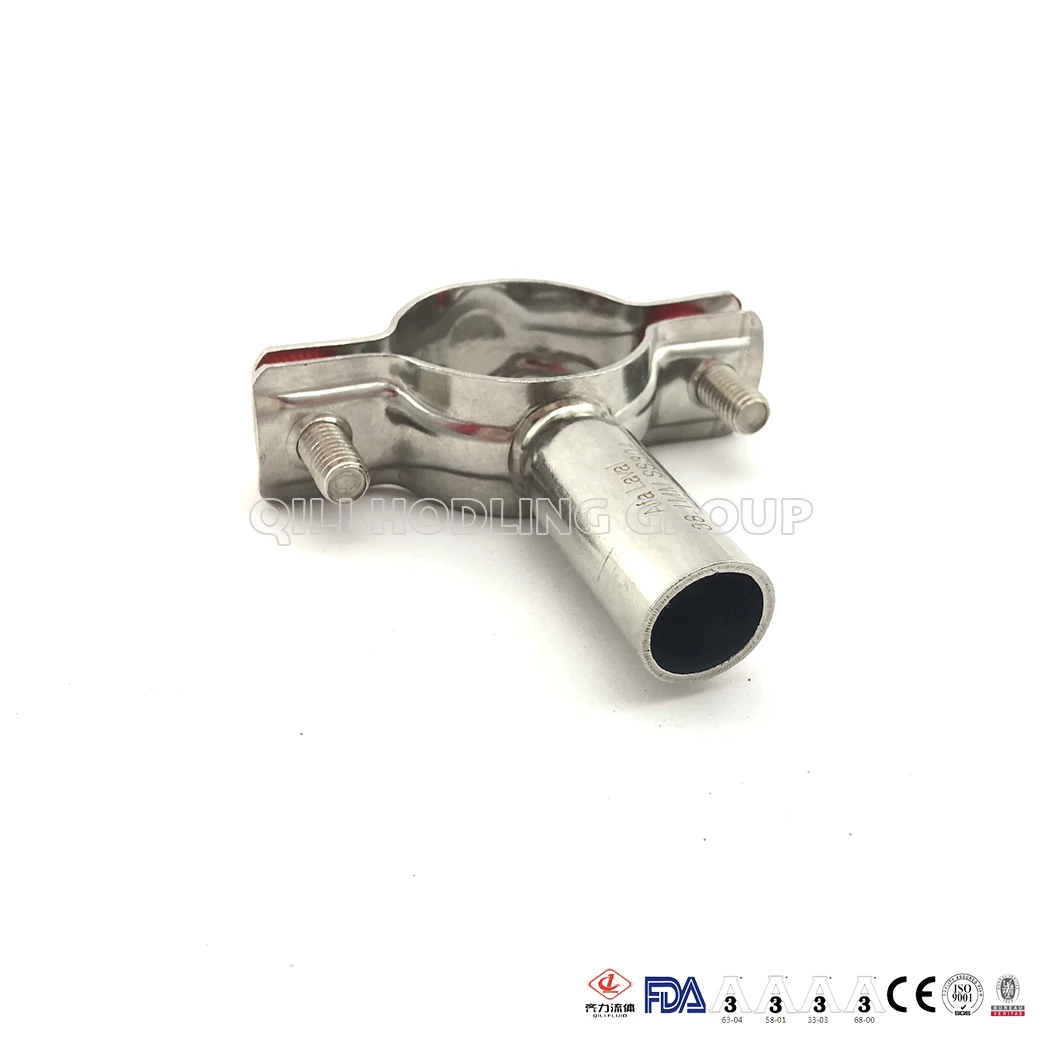 304 316L Sanitary Stainless Steel Pipe Holders with Tube