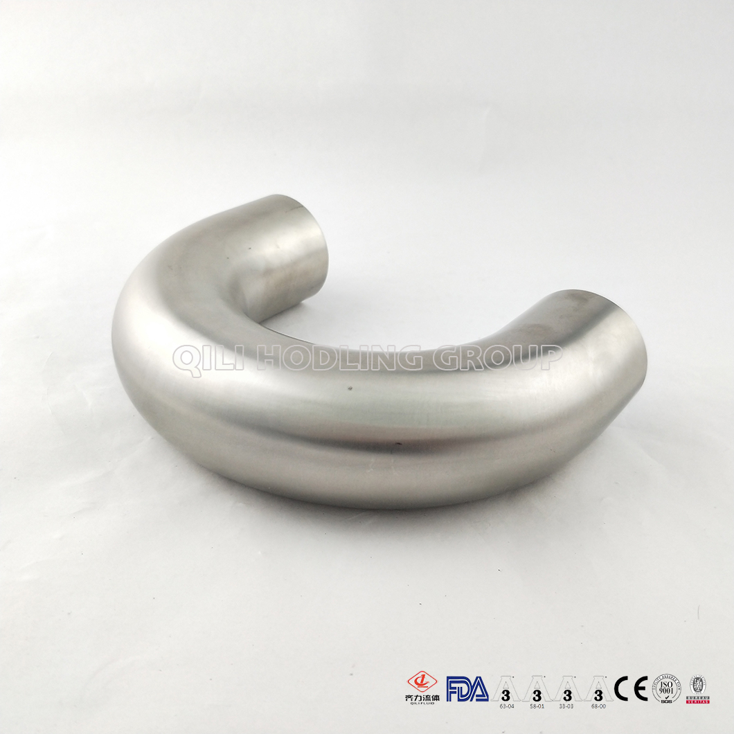 304/316L Sanitary Stainless Steel 180 Degree Elbow