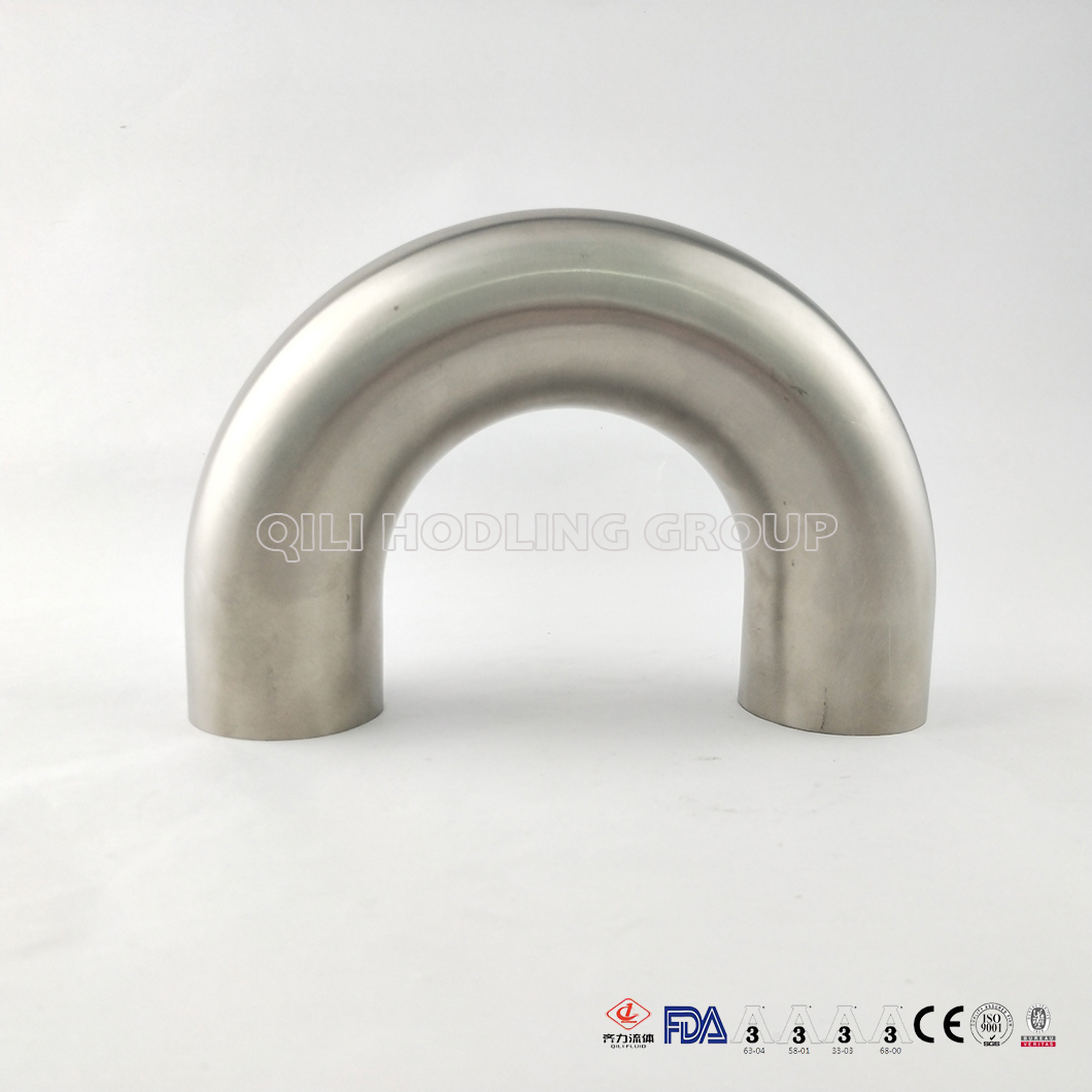 304/316L Sanitary Stainless Steel 180 Degree Elbow