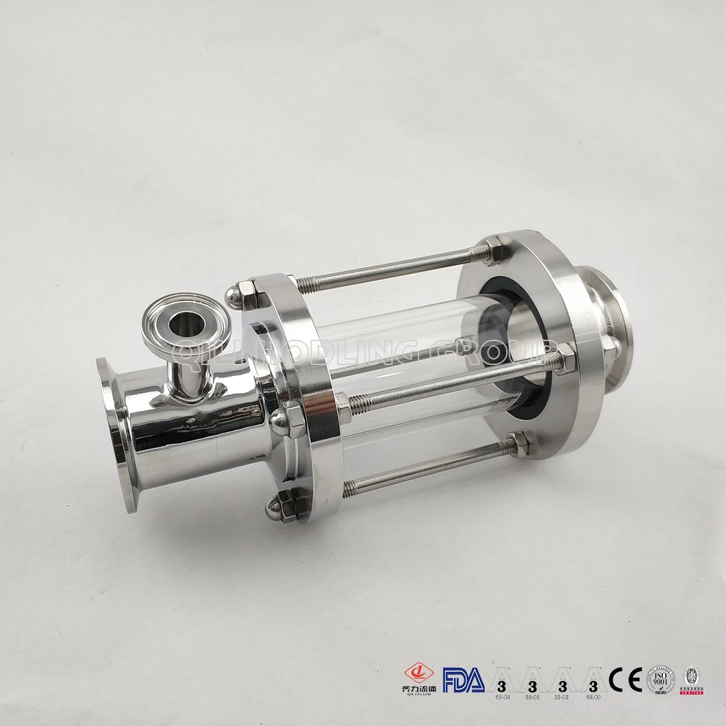 304/316L Sanitary Stainless Steel Clamp Custom Tank Sight Glass
