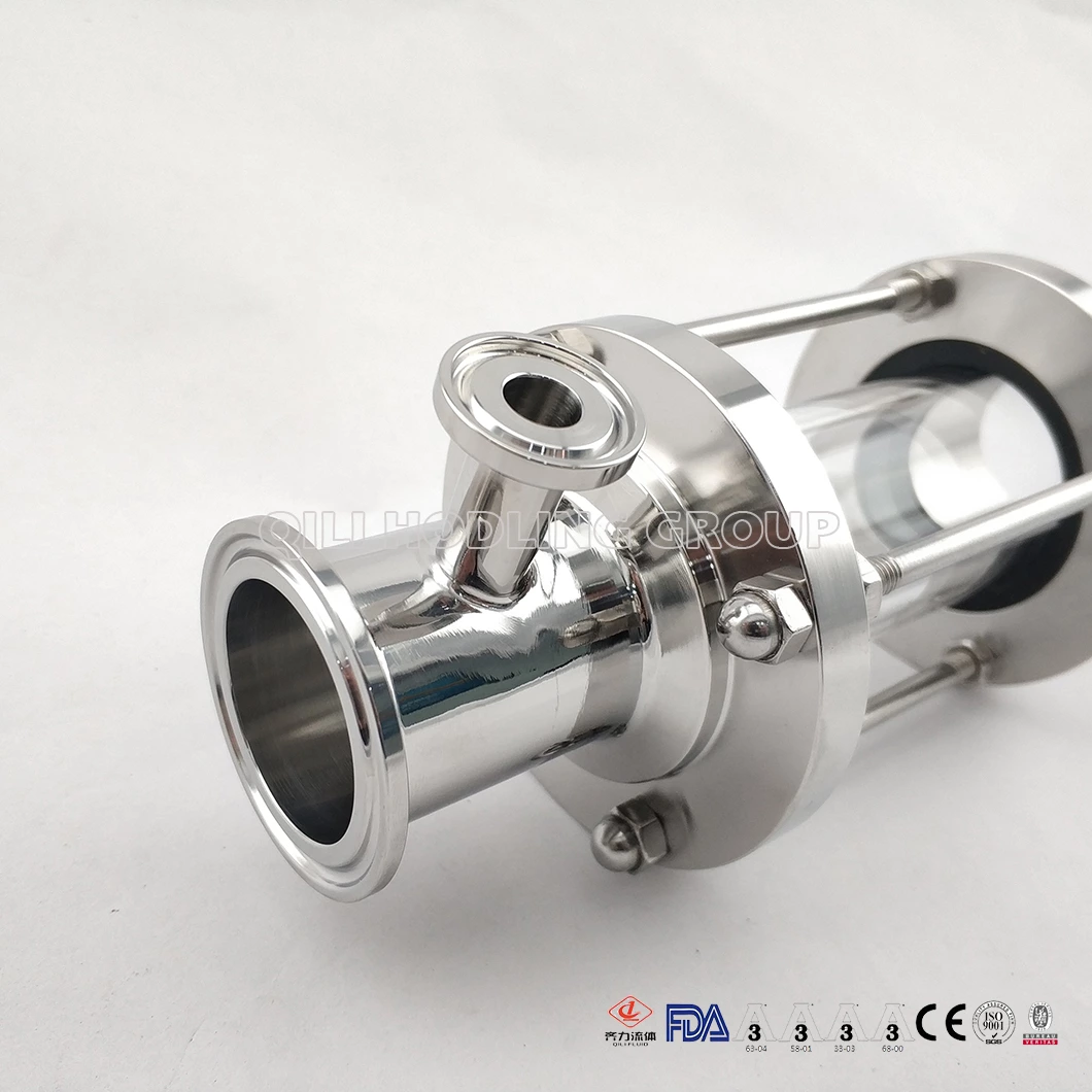 304/316L Sanitary Stainless Steel Clamp Custom Tank Sight Glass