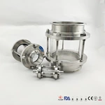 304/316L Sanitary Stainless Steel liquid level tank Sight Glass/Column Sight Glass