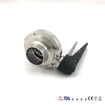 304L/316L Plastic/Stainless Steel Handle Muitl Position Weld End Butterfly Valves