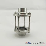 China Supplier Stainless Steel SUS 304/ 316L Weld on Sanitary Tank Union Sight Glass