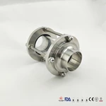 China Supplier Stainless Steel SUS 304/ 316L Weld on Sanitary Tank Union Sight Glass
