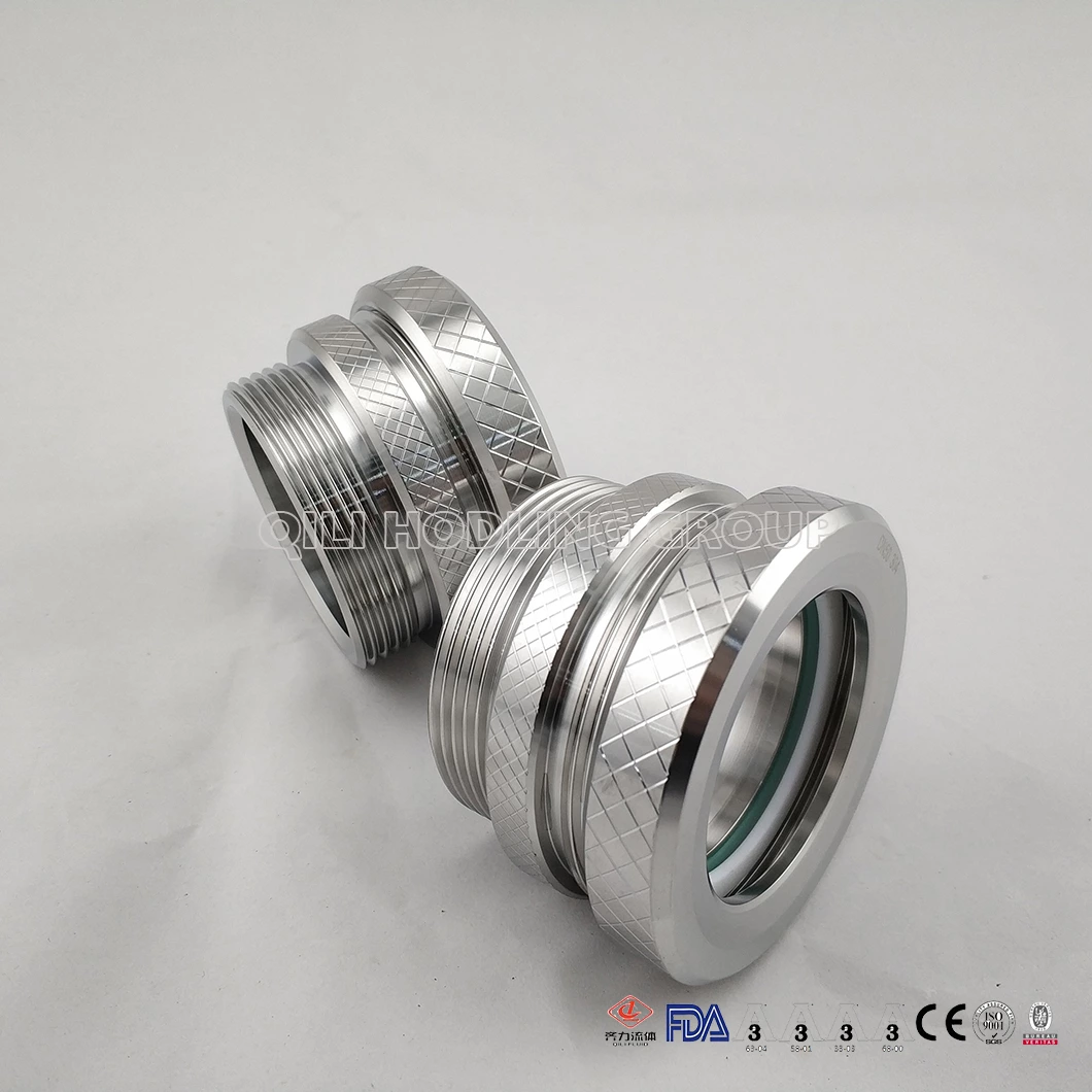 Sanitary Stainless Steel CNC Machine Custom Union Sight Glass