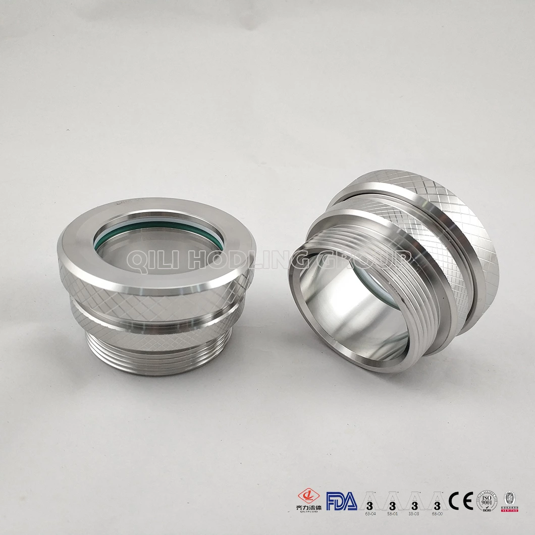Sanitary Stainless Steel CNC Machine Custom Union Sight Glass