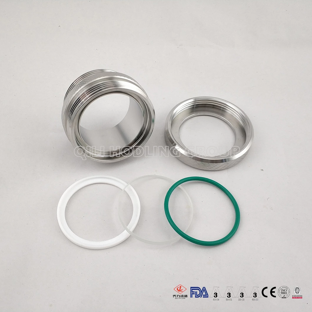 Sanitary Stainless Steel CNC Machine Custom Union Sight Glass