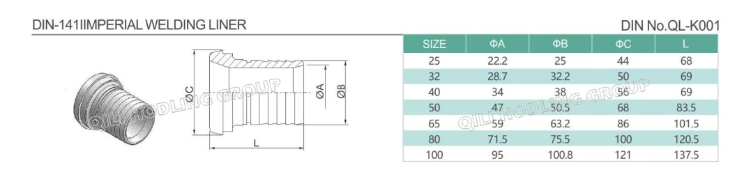 DIN 11851 Reducing DIN hose liner