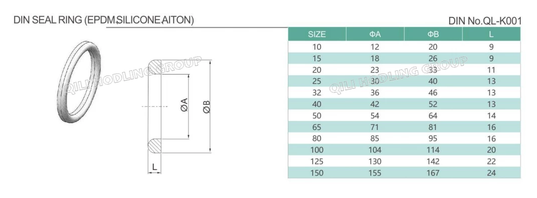 DIN 11851 union seal ring