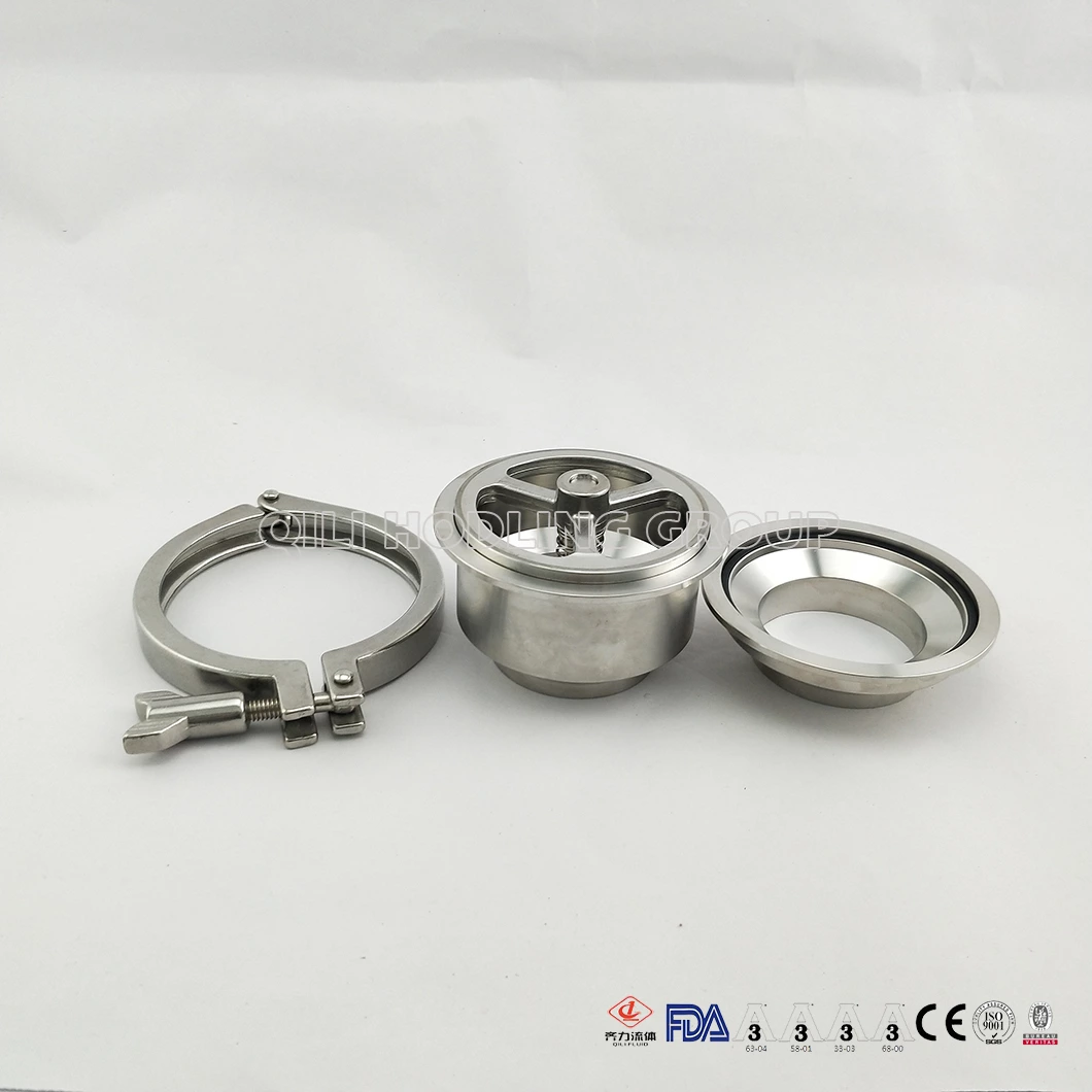 Factory Price 304/304L/316/316L Sanitary Stainless Steel Clamped Check Valves