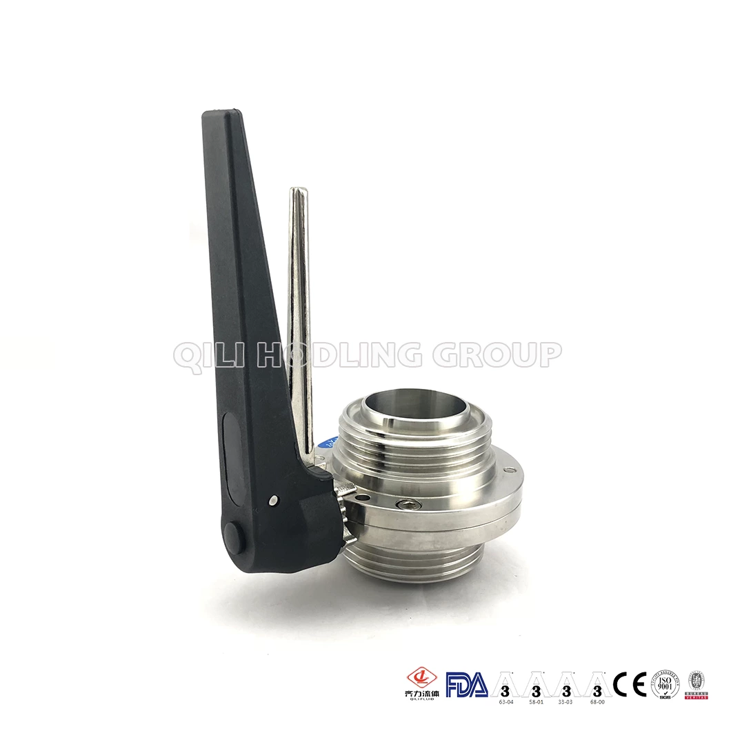 Factory Price with 3A Standard 304L/316L Stainless Steel Butterfly Valve
