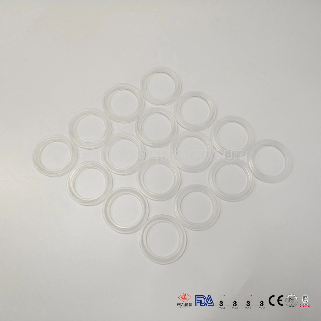 FDA Approved gasket Platinum Silicone Clear Tri Clamp