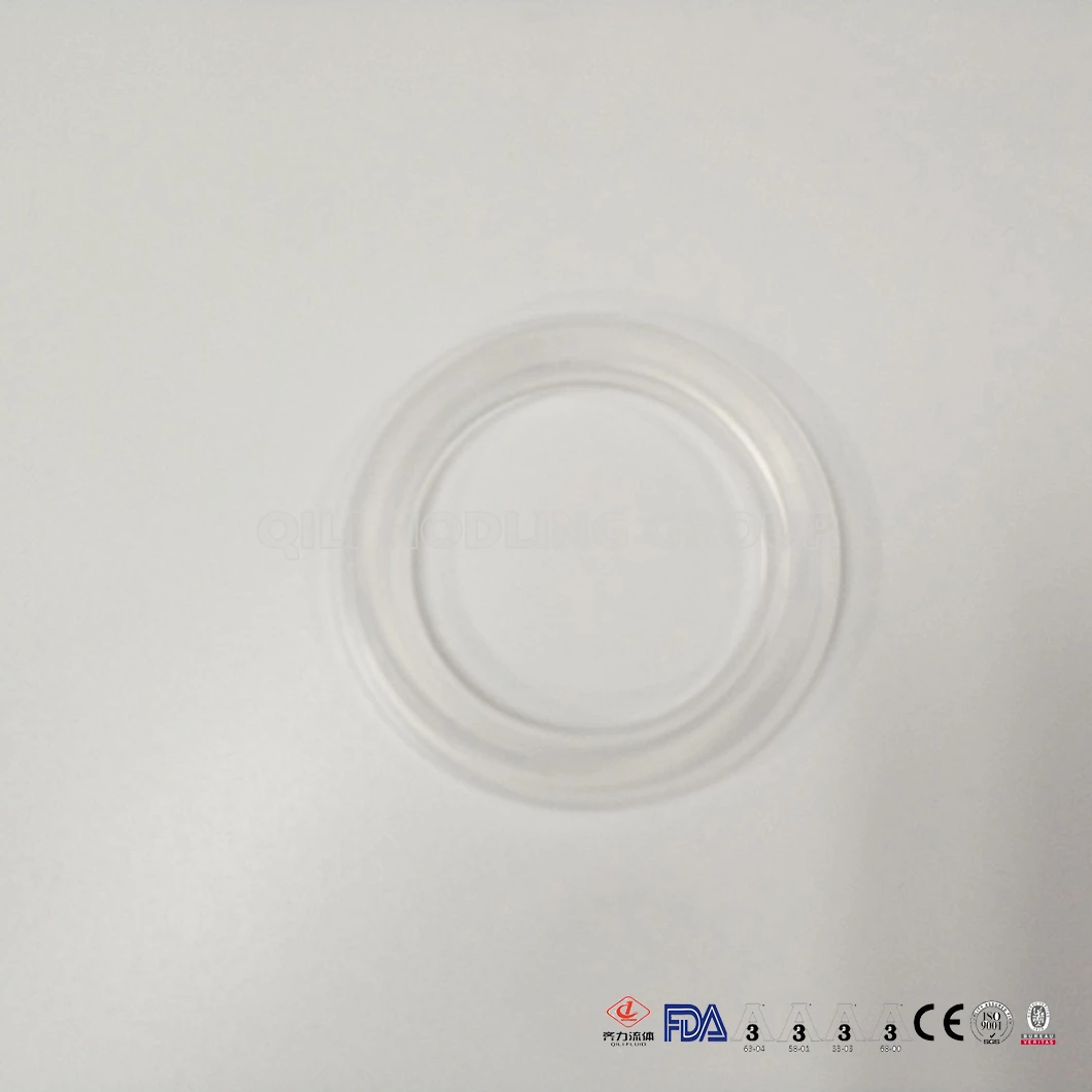 FDA Approved gasket Platinum Silicone Clear Tri Clamp