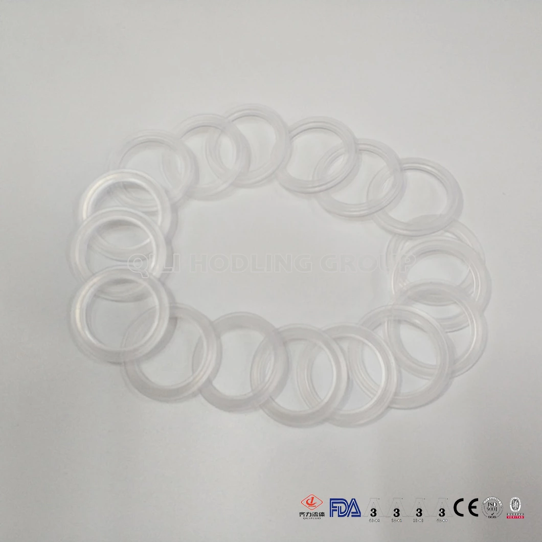 FDA Approved gasket Platinum Silicone Clear Tri Clamp
