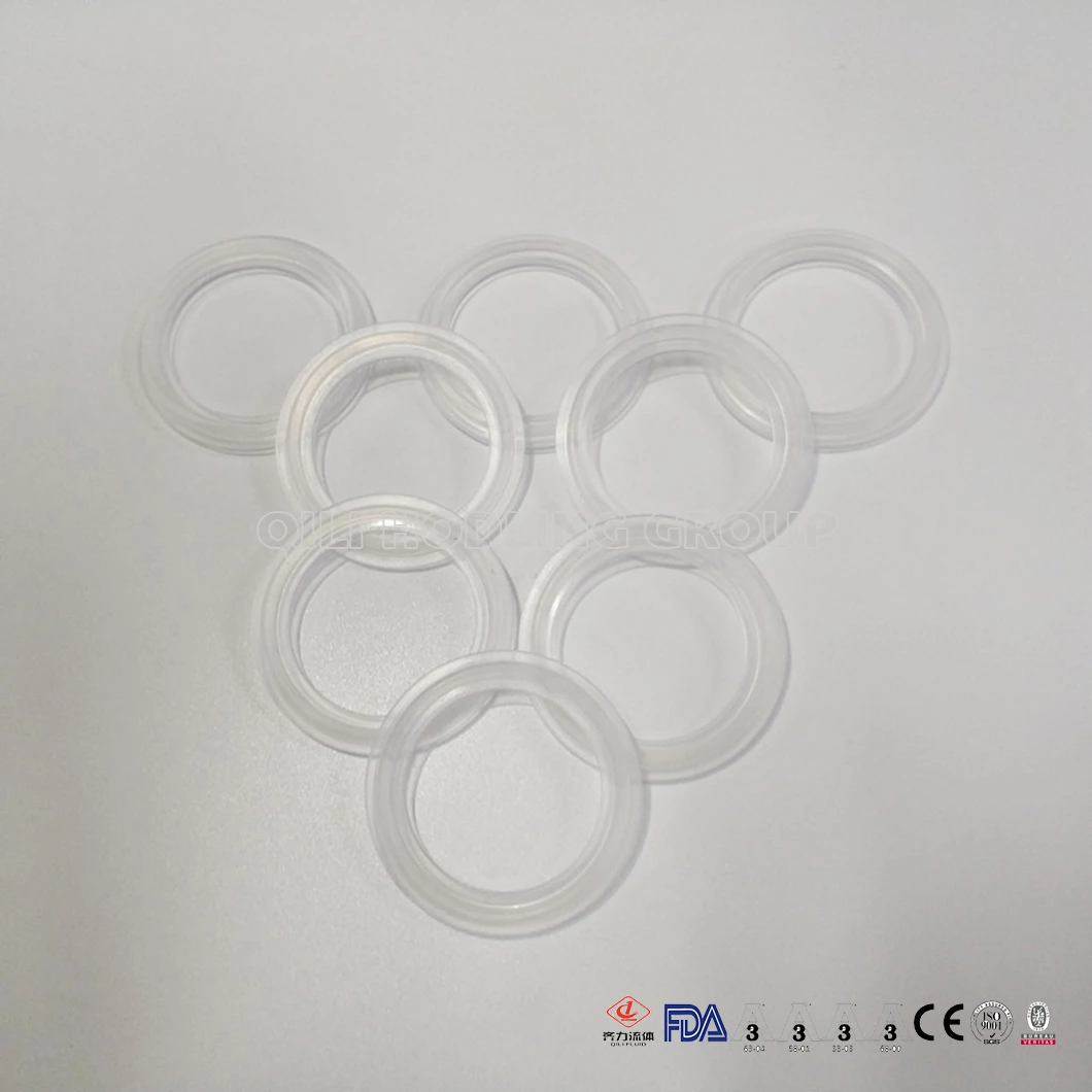 FDA Approved gasket Platinum Silicone Clear Tri Clamp