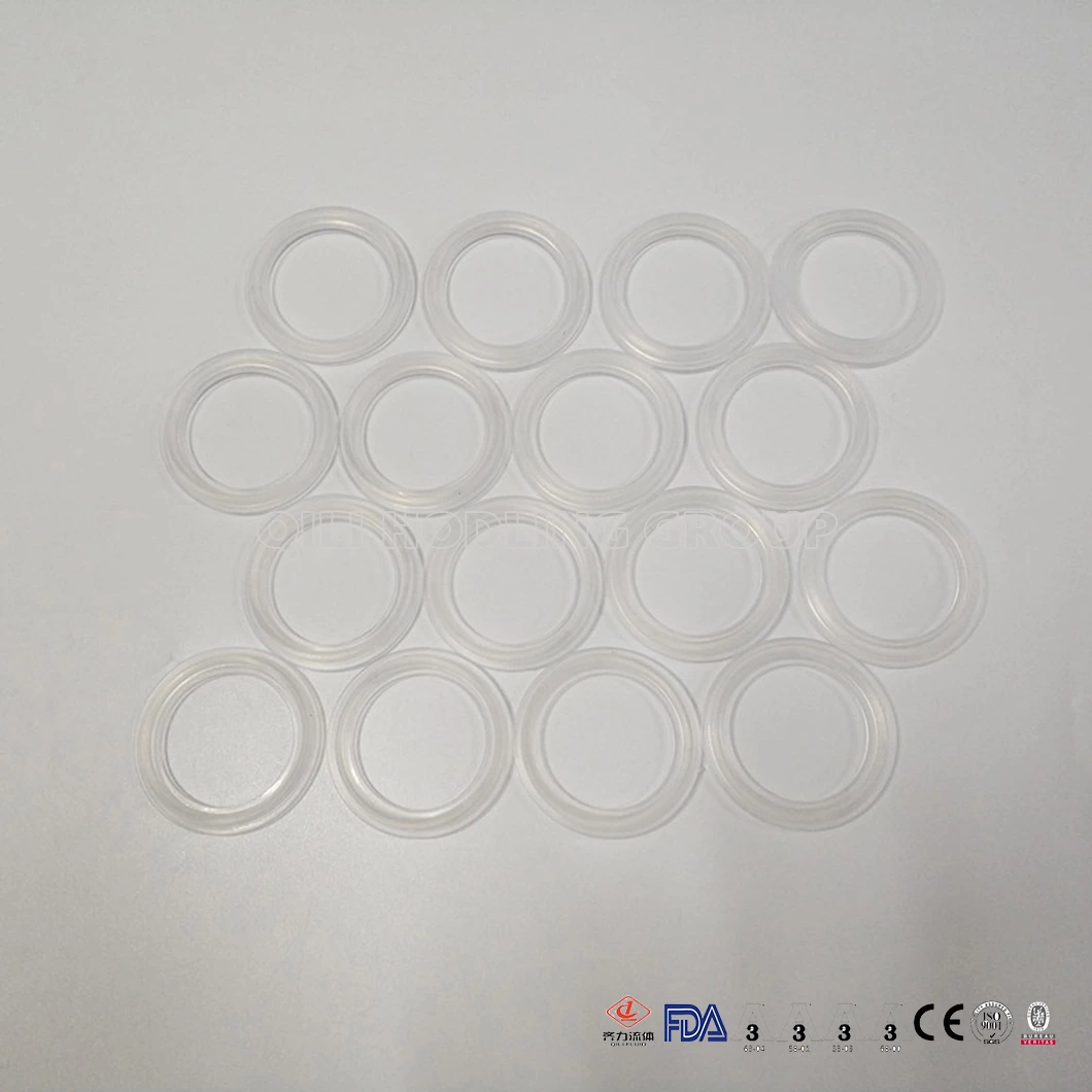 FDA Approved gasket Platinum Silicone Clear Tri Clamp