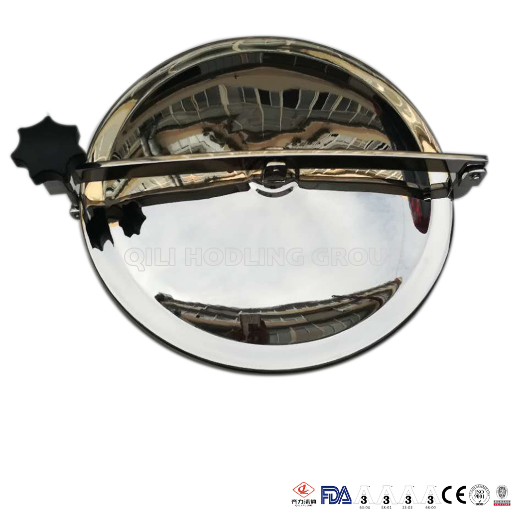 High Quality Manufacturer 304 and 316L Stainless Steel Sanitary Manhole Cover