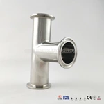 High Quality Sanitary Stainless Steel Clamped Equal Straight Tee