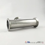 High Quality Sanitary Stainless Steel Clamped Equal Straight Tee